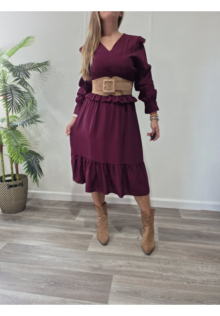 Vestido Burdeos