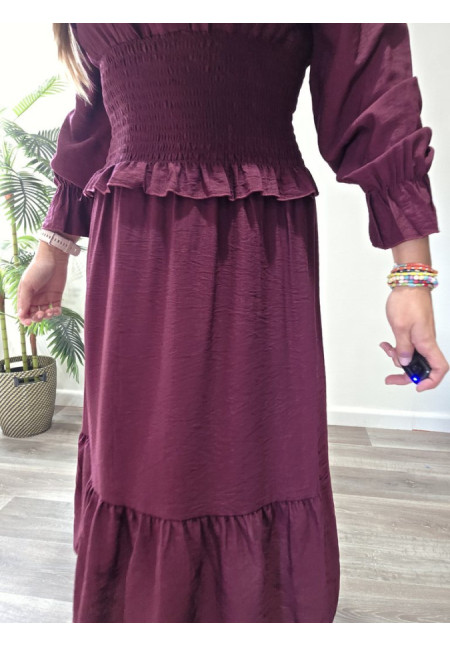 Vestido Burdeos