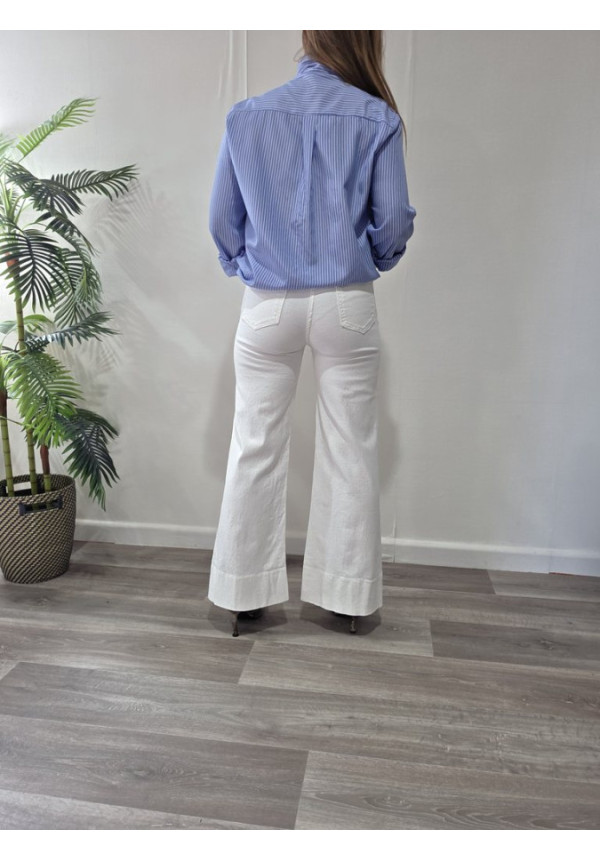 Vaquero Recto Blanco