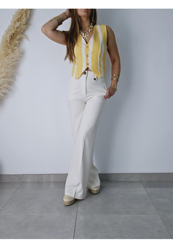 Chaleco Rayado Amarillo