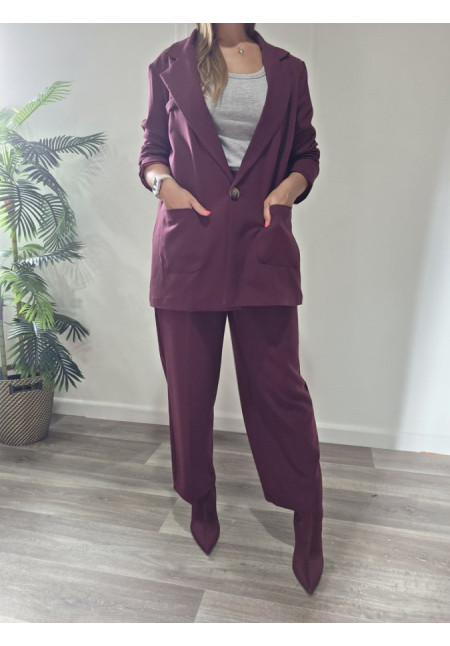 Blazer Burdeos