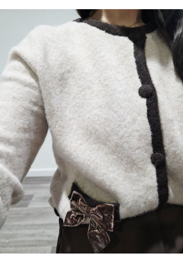 Cardigan Velvet Cream