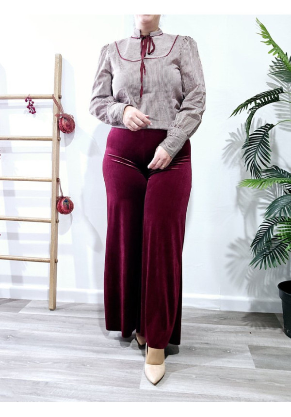 Pantalón Terciopelo Burdeos