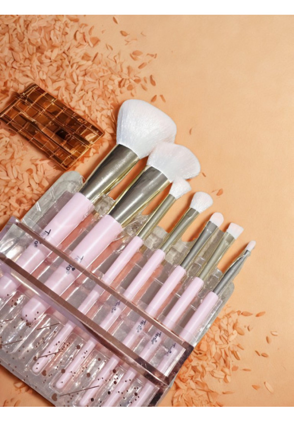 Set Brochas Maquillaje Rosa