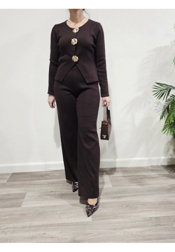 Conjunto Botón Flor