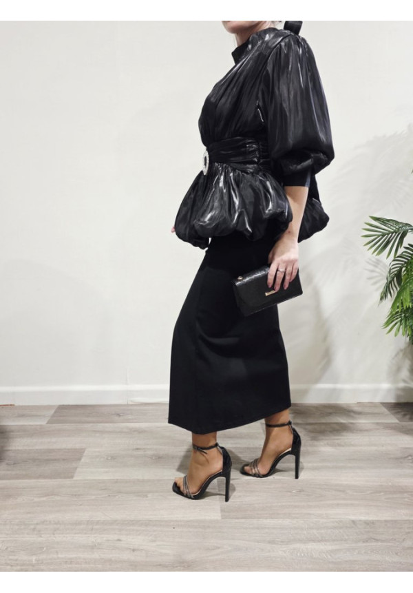 Blusa Satin Luxury Negro