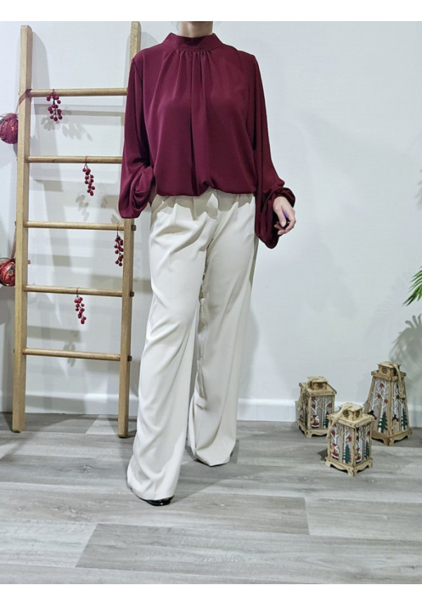 Pantalón Pinza Beige