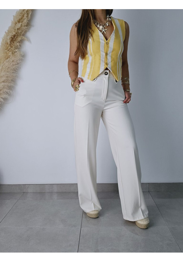 Chaleco Rayado Amarillo