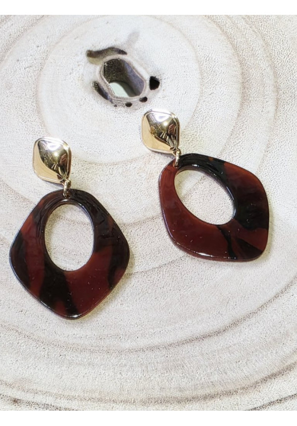 Pendiente Aro Irregular