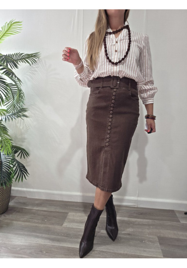 Falda Marrón