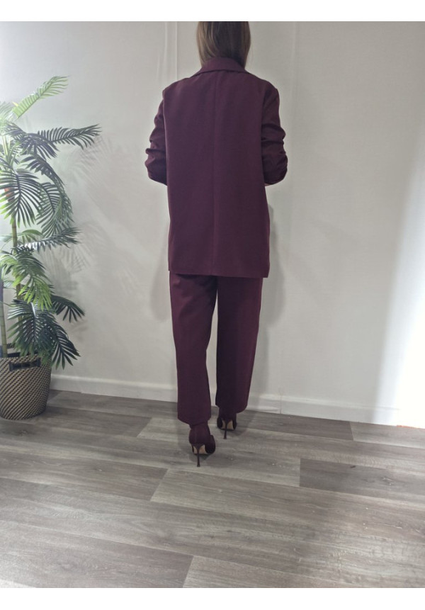 Blazer Burdeos