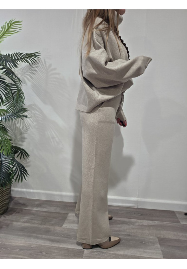 Conjunto Taupe Lana