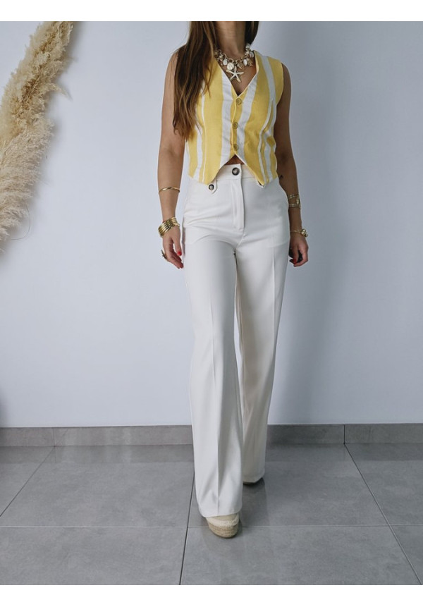 Chaleco Rayado Amarillo
