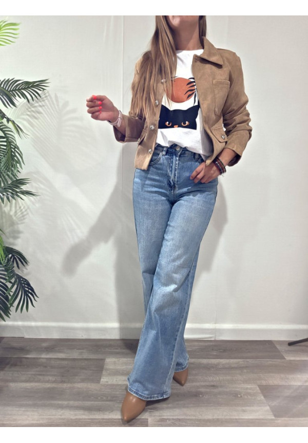 Chaqueta Ante Corta