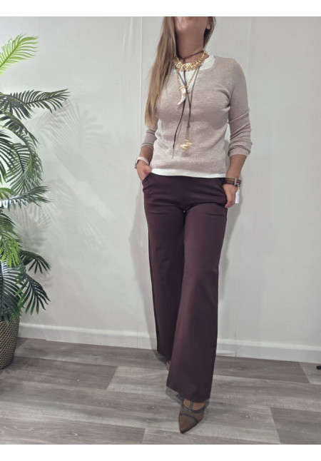 Pantalón Marrón Punto