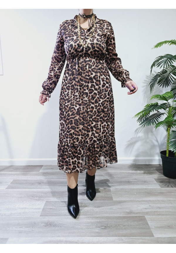 Vestido Camisero Leopardo