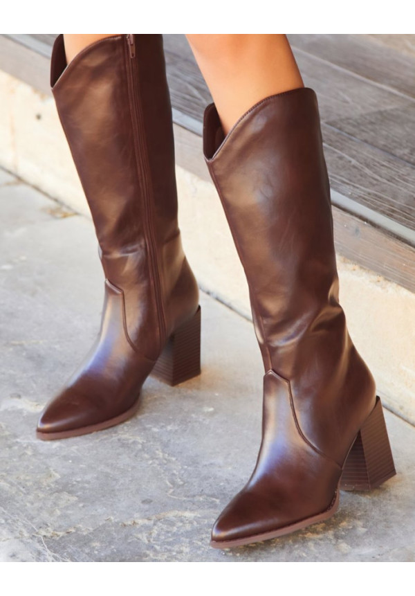 Bota Lisa Marrón