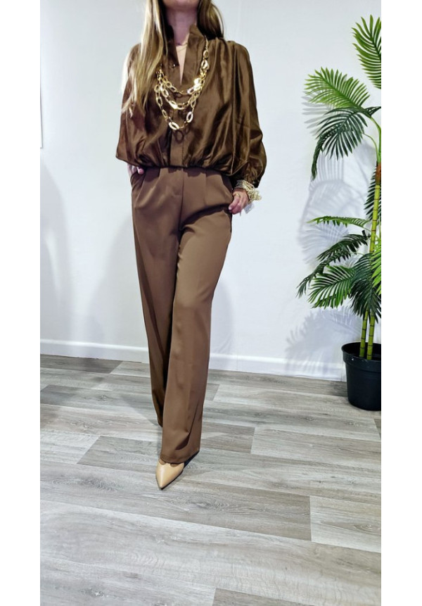 Pantalón Vestir Marrón 