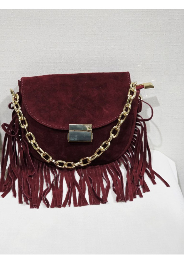 Mini Bolso Serraje Flecos