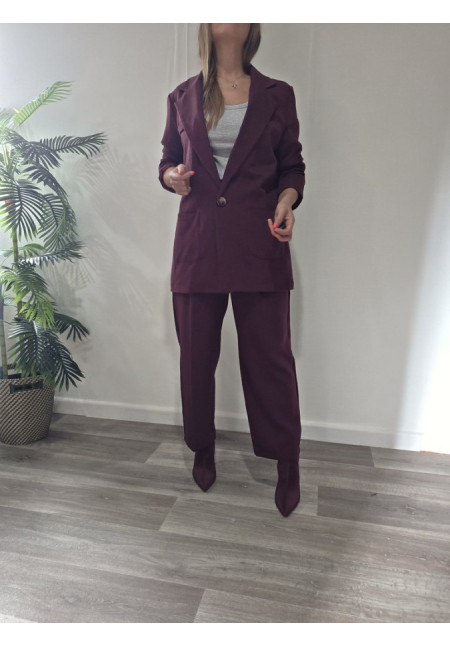 Blazer Burdeos