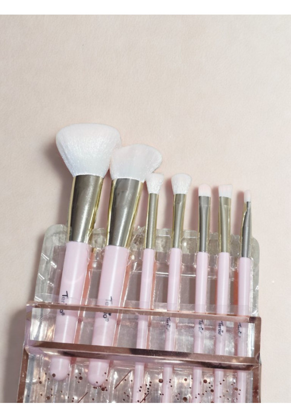 Set Brochas Maquillaje Rosa