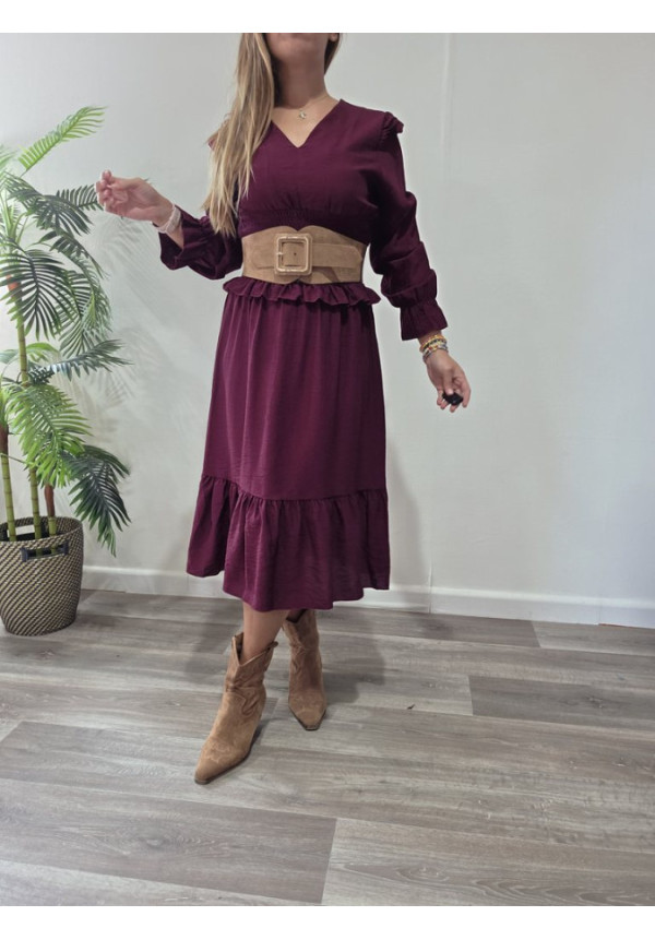 Vestido Burdeos