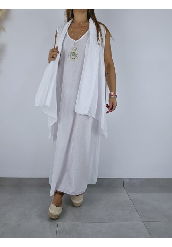 Vestido Con Chaleco