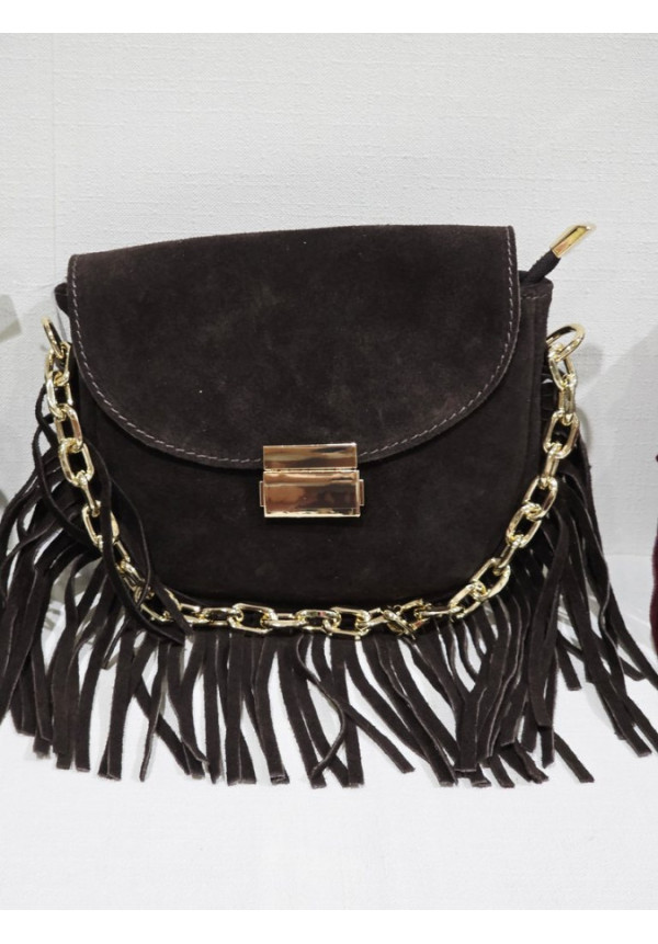 Mini Bolso Serraje Flecos