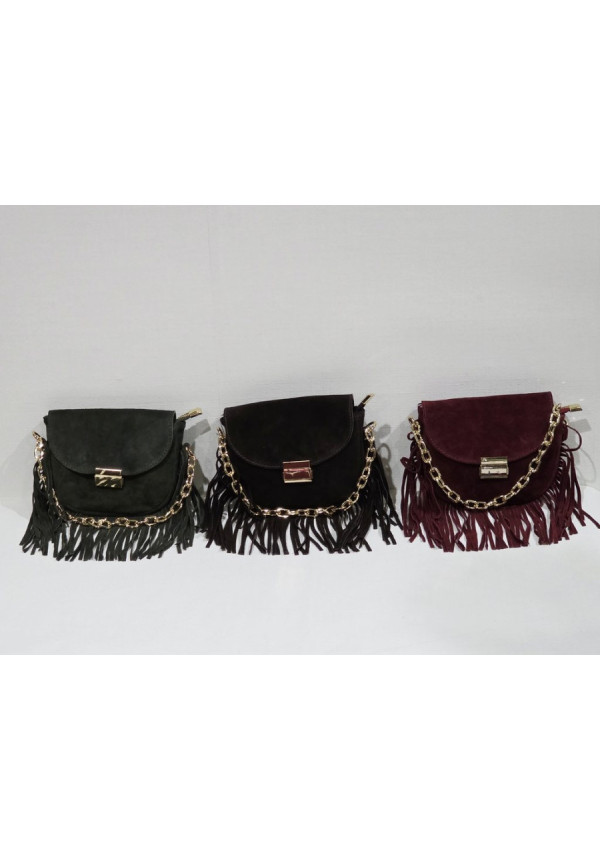 Mini Bolso Serraje Flecos