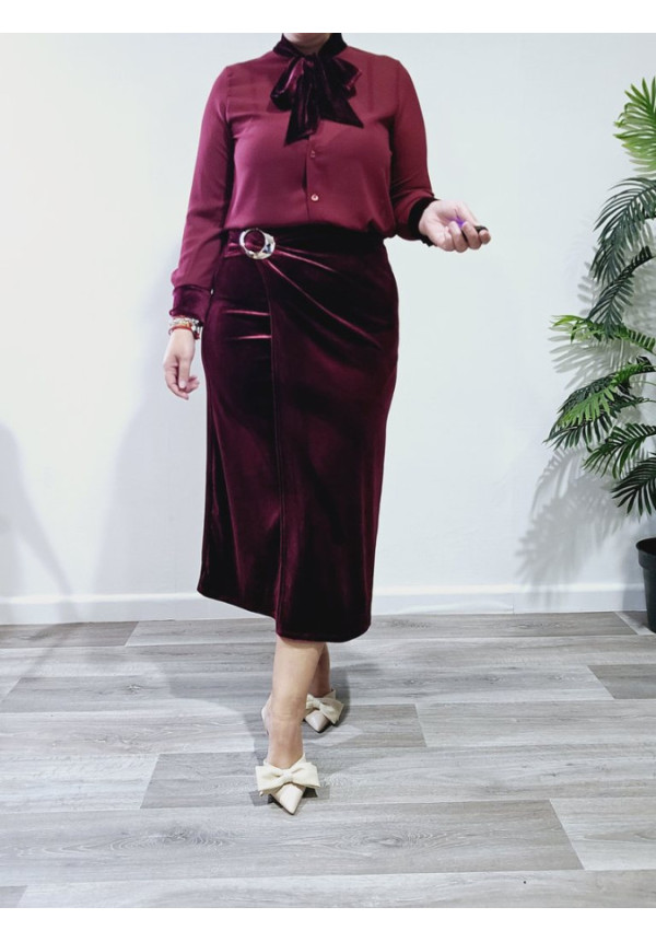 Falda Terciopelo Pareo