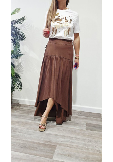Falda Maroon