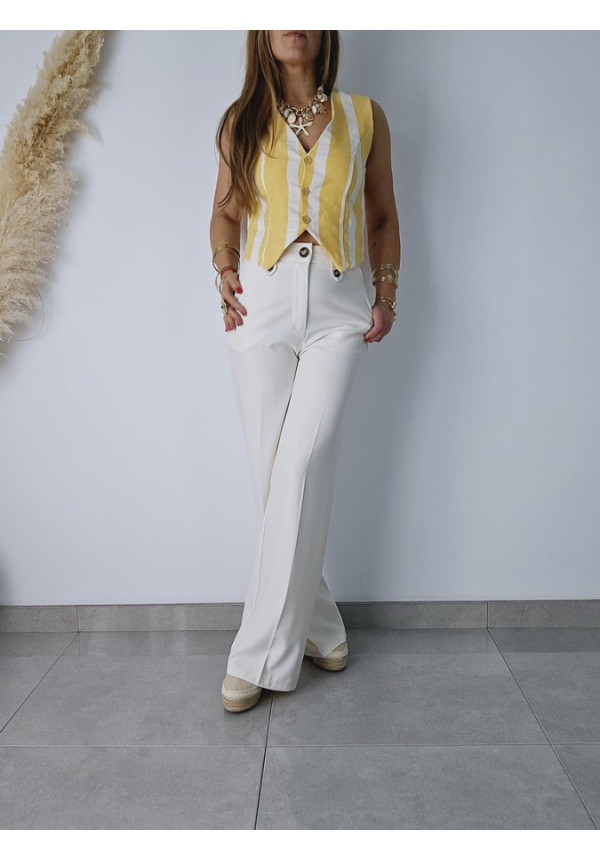 Chaleco Rayado Amarillo