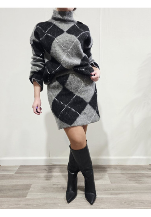 Conjunto Lana Rombos