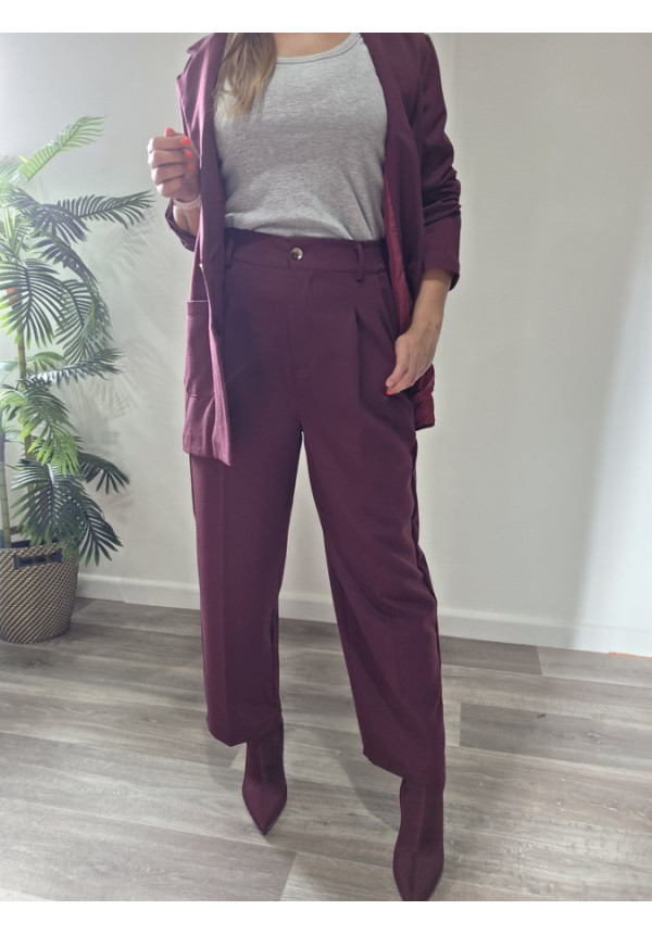 Blazer Burdeos
